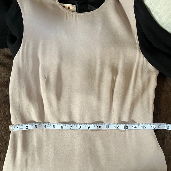 Marni Black and Light Pink Color Blocked Cocktail Dress – IT42/US 6 - Picture 9 of 16